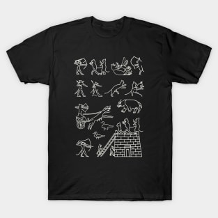 Ancient Egyptian Art Fragments of Satirical Papyrus T-Shirt